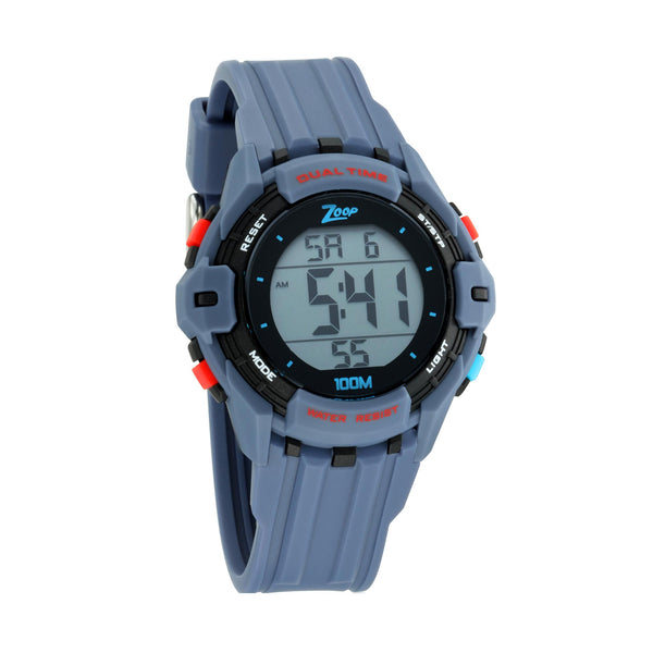 Zoop Digital Watch with Digital Dial & Grey Strap for Boys Kids, from House of Titan