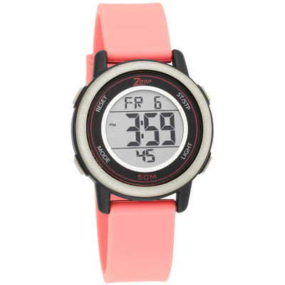 Zoop Digital Watch with Digital Dial & Pink Strap for Girls Kids, from House of Titan