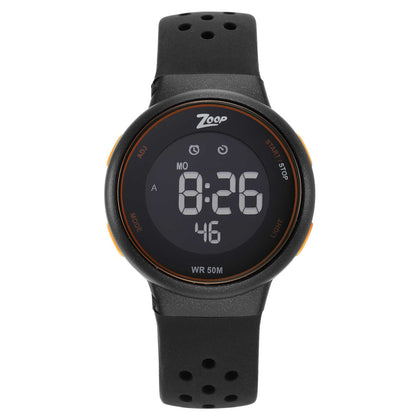 Zoop Digital Watch with Black Dial & Black Strap for Girls Kids, from House of Titan