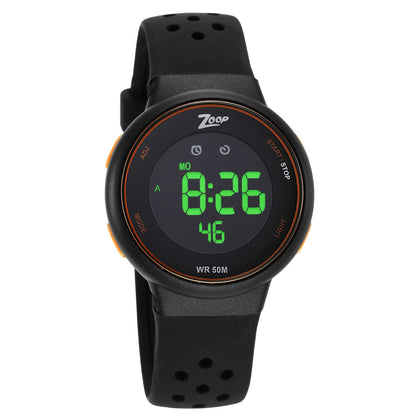 Zoop Digital Watch with Black Dial & Black Strap for Girls Kids, from House of Titan