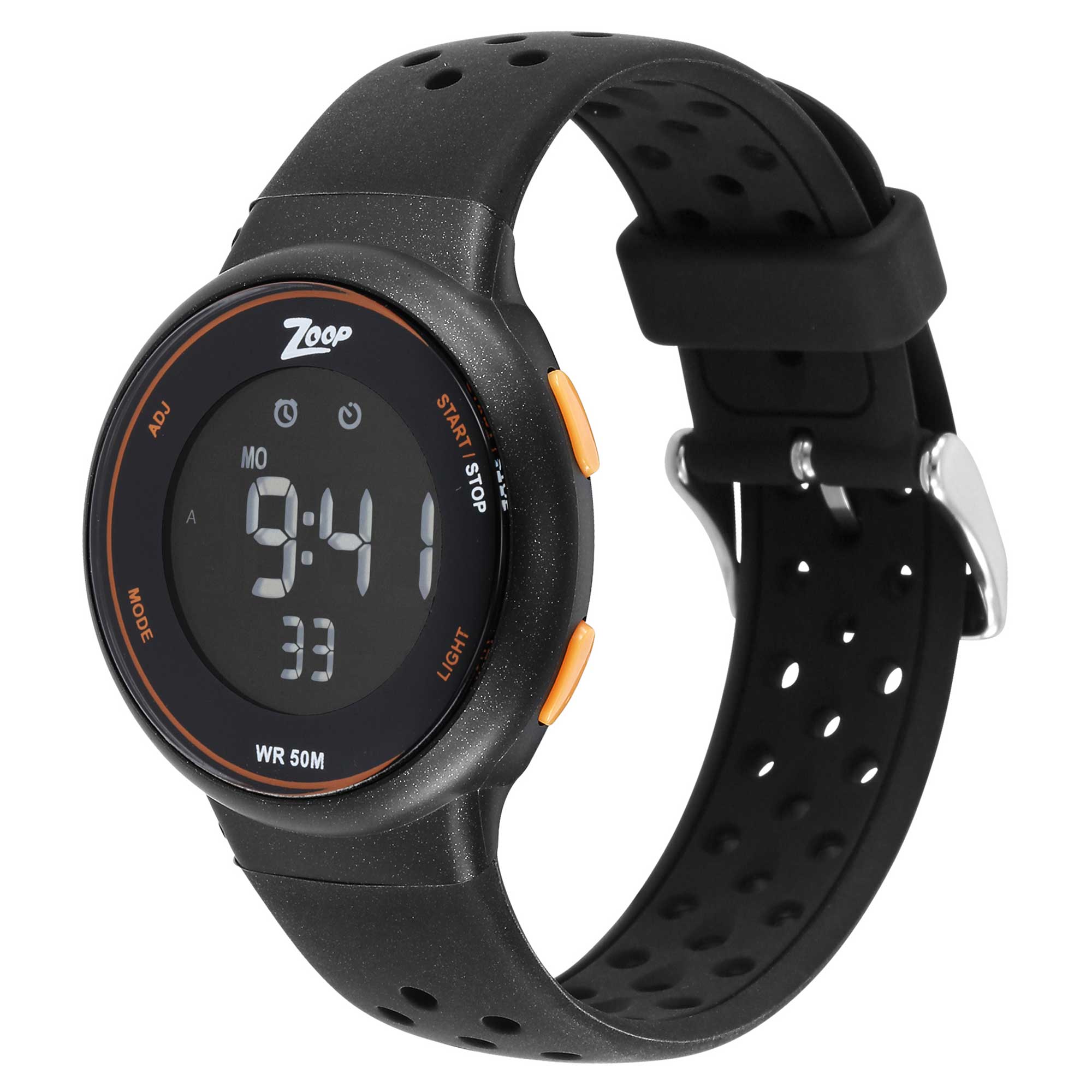 Zoop Digital Watch with Black Dial & Black Strap for Girls Kids, from House of Titan