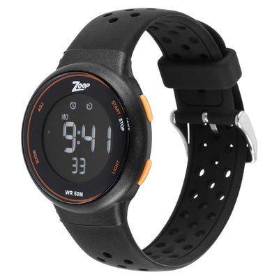 Zoop Digital Watch with Black Dial & Black Strap for Girls Kids, from House of Titan