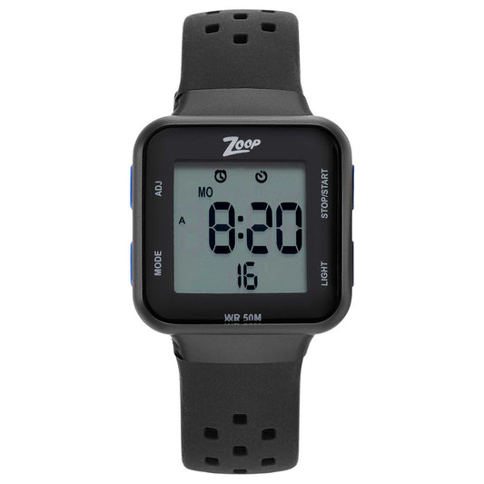 Zoop Digital Dial Silicone Strap Watch