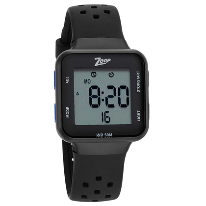 Zoop Digital Watch with Black Dial & Black Strap for Girls Kids, from House of Titan