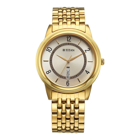 Titan LTC Dial Alog Watch for Men (1638YM05)