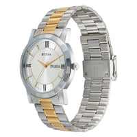 Titan Karishma Silver Dial Dual Color Stainless Steel Strap Analog Watch For Men  1644BM03