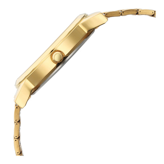 Titan Karishma Zing Quartz Analog Green Dial Golden Stainless Steel Strap Watch For Men