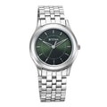 Titan Green Dial Silver Stainless Steel Strap Analog Watch for Men