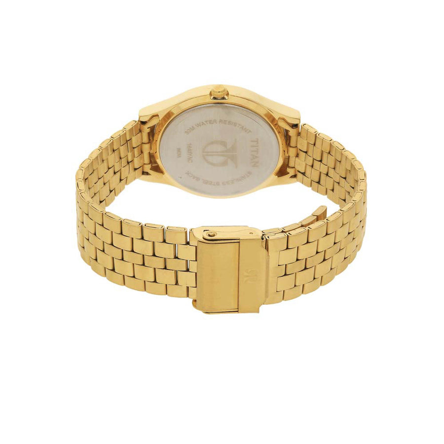 Titan Champagne Dial Analog with Day and Date watch for Men