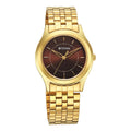 Titan Karishma Zing Quartz Analog Brown Dial Stainless Steel Strap Watch for Men