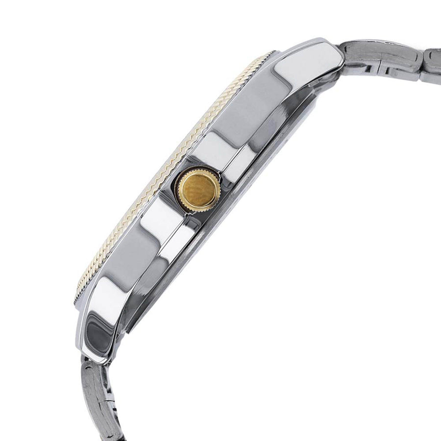 Titan Quartz Analog with Date Silver Dial Stainless Steel Strap Watch for Men