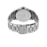 Titan Silver Dial Stainless Steel Strap Analog with Day-Date Watch for Men