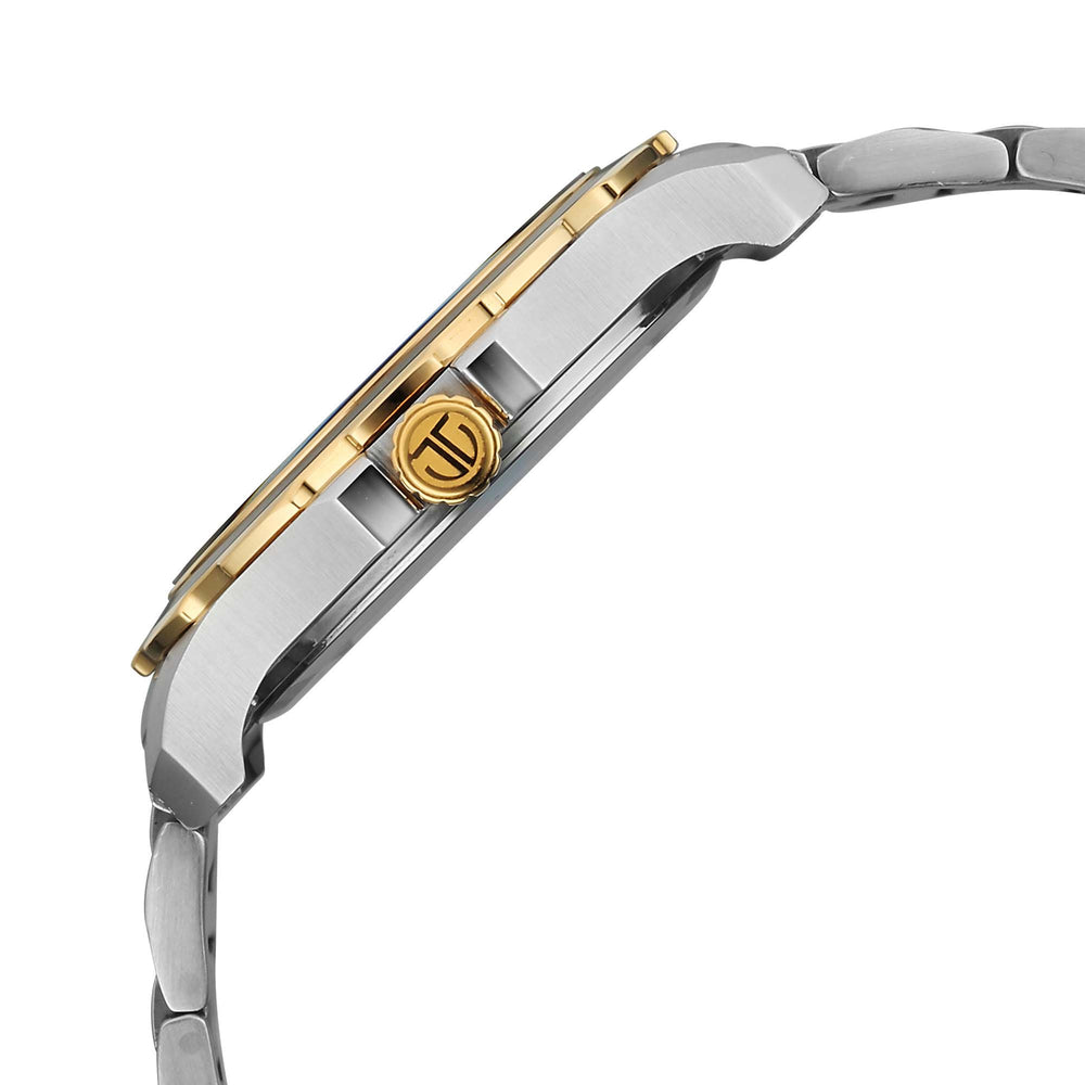 Titan Green Dial Two Toned Stainless Steel Strap Analog with Moon Phase Watch For Men