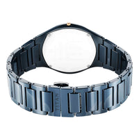 Titan Edge Blue Dial Ceramic Strap Analog Watch for Men