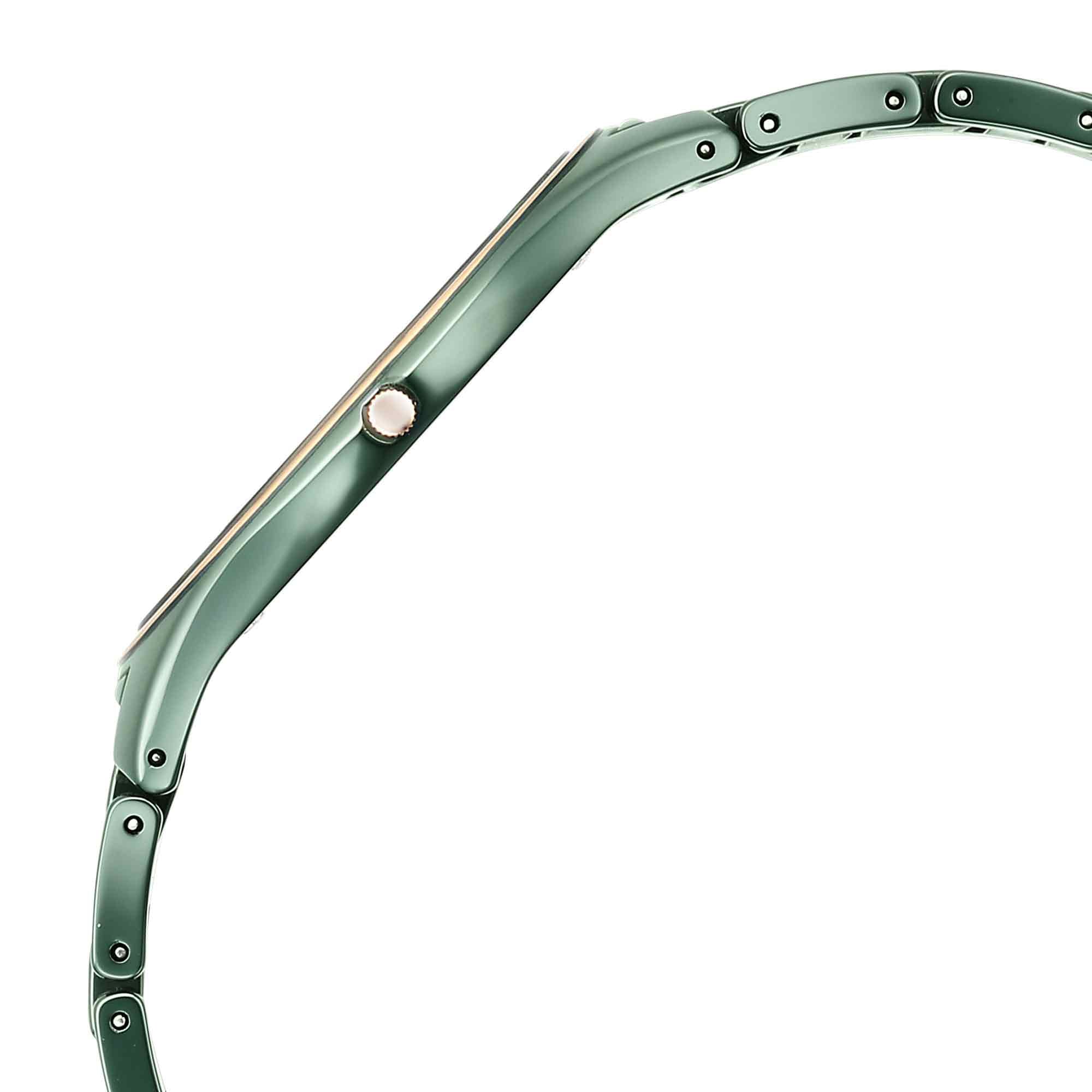 Titan Edge Green Dial Ceramic Strap Analog Watch for Men