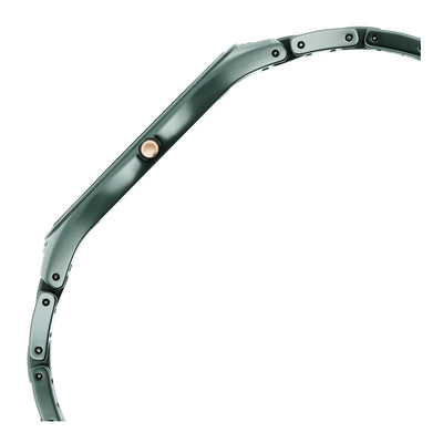 Titan Edge Ceramic Quartz in Glossy Green Dial Watch for Men