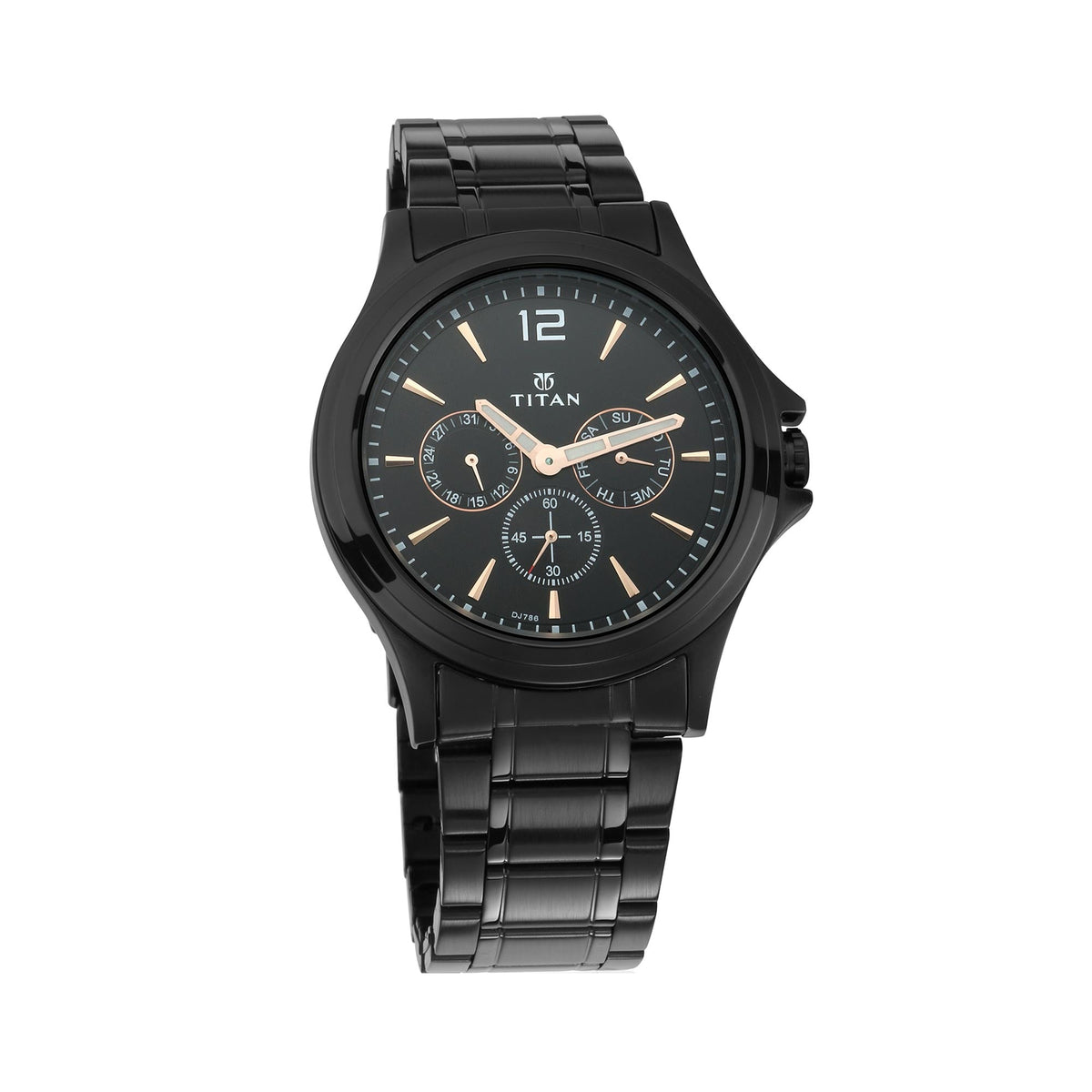 Titan Blue Dial Quartz Multifunction Stainless Steel Strap watch for M ...