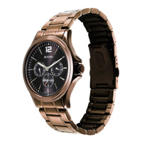 Titan Neo Splash Quartz Multifunction Brown Dial Stainless Steel Strap Watch for Men