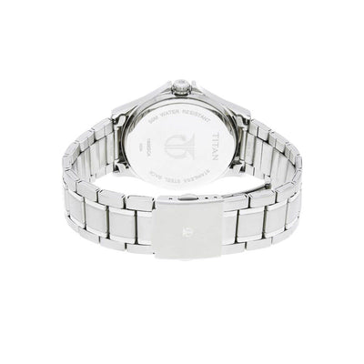 Titan Blue Dial Quartz Multifunction Stainless Steel Strap watch for Men