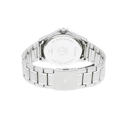 Titan Blue Dial Quartz Multifunction Stainless Steel Strap watch for Men