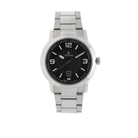 Titan Quartz Analog Analog with Date Black Dial Stainless Steel Strap Watch for Men