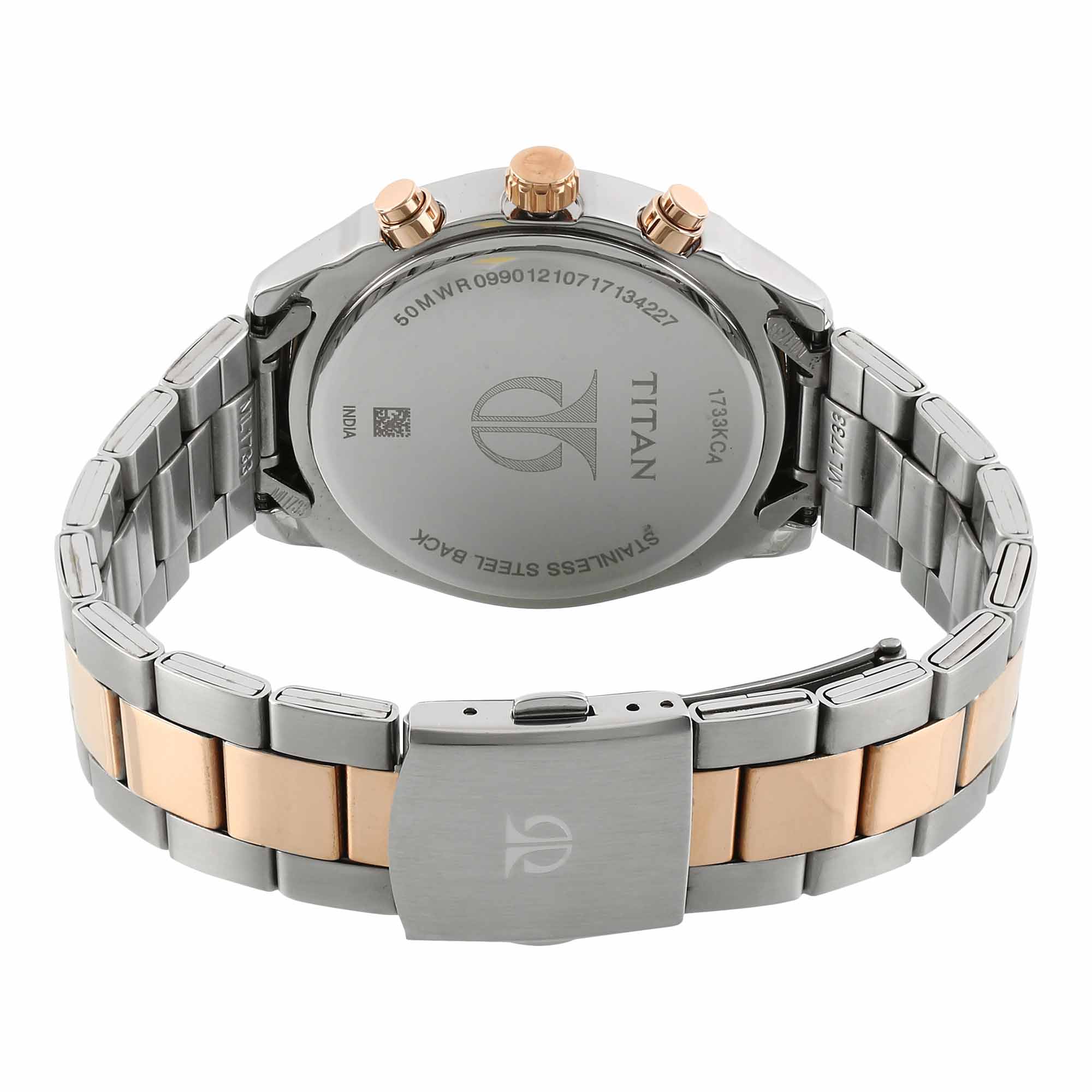 Titan Bandhan White Dial Multi Stainless Steel Strap watch for Couple