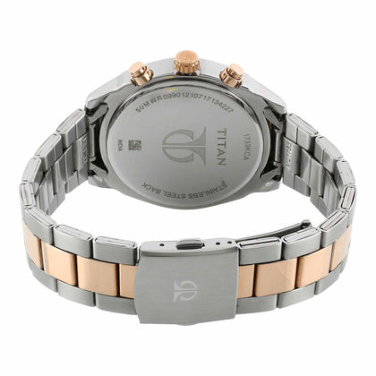 Titan Bandhan White Dial Multi Stainless Steel Strap watch for Couple