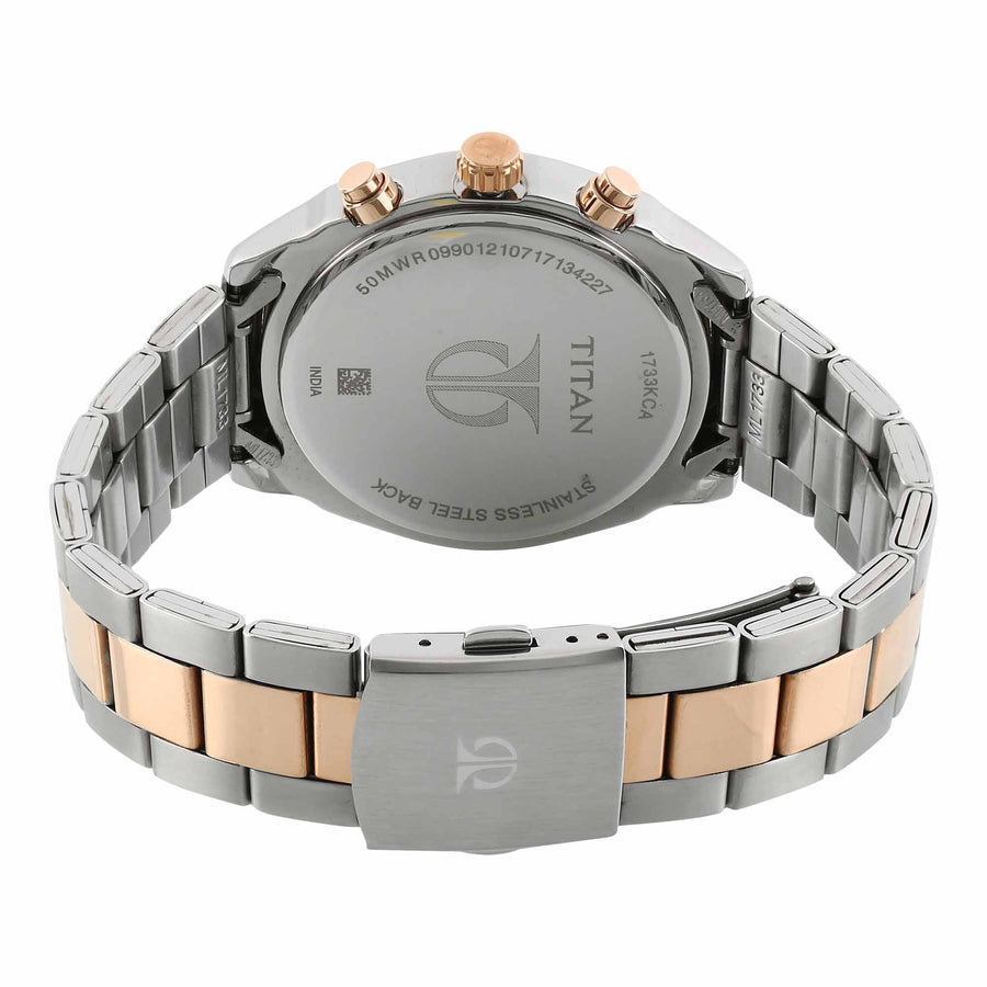 Titan Bandhan White Dial Multi Stainless Steel Strap watch for Couple