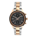 Titan Workwear Black Dial Two Toned Stainless Steel Strap Multifunction Watch for Men