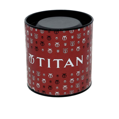 Titan Silver Dial Brown Leather Strap Analog Watch for Men
