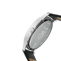 Titan Workwear Blue Dial Analog with Day and Date Leather Strap watch for Men