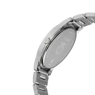 Titan Workwear White Dial Analog with Date Stainless Steel Strap watch for Men