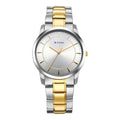 Titan Silver Dial Two Toned Stainless Steel Strap Analog Watch for Men