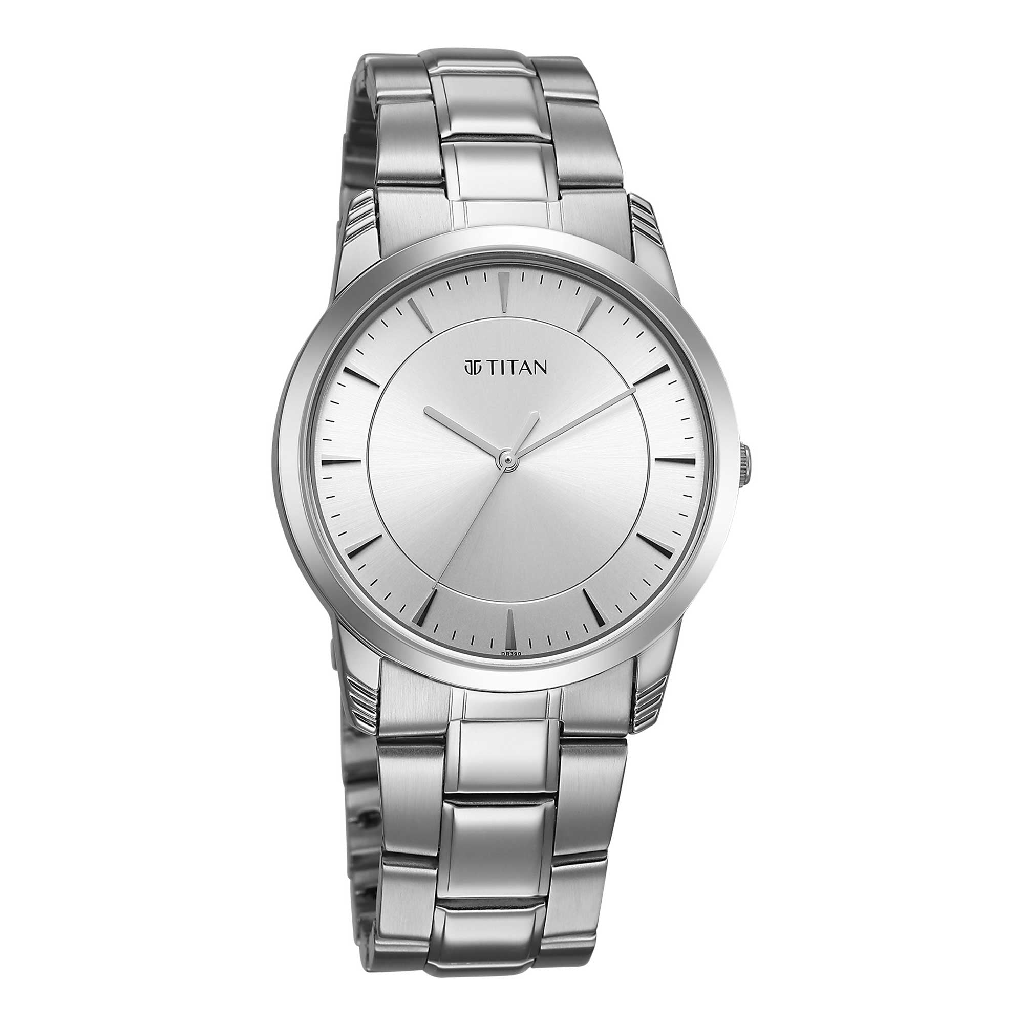 Titan Karishma Silver Dial Metal Strap Analog Watch for Men
