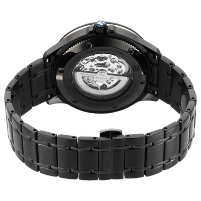 Titan Automatic Black Dial Stainless Steel Strap Watch for Men
