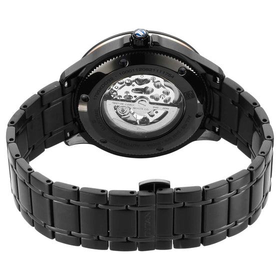 Titan Automatic Black Dial Stainless Steel Strap Watch for Men