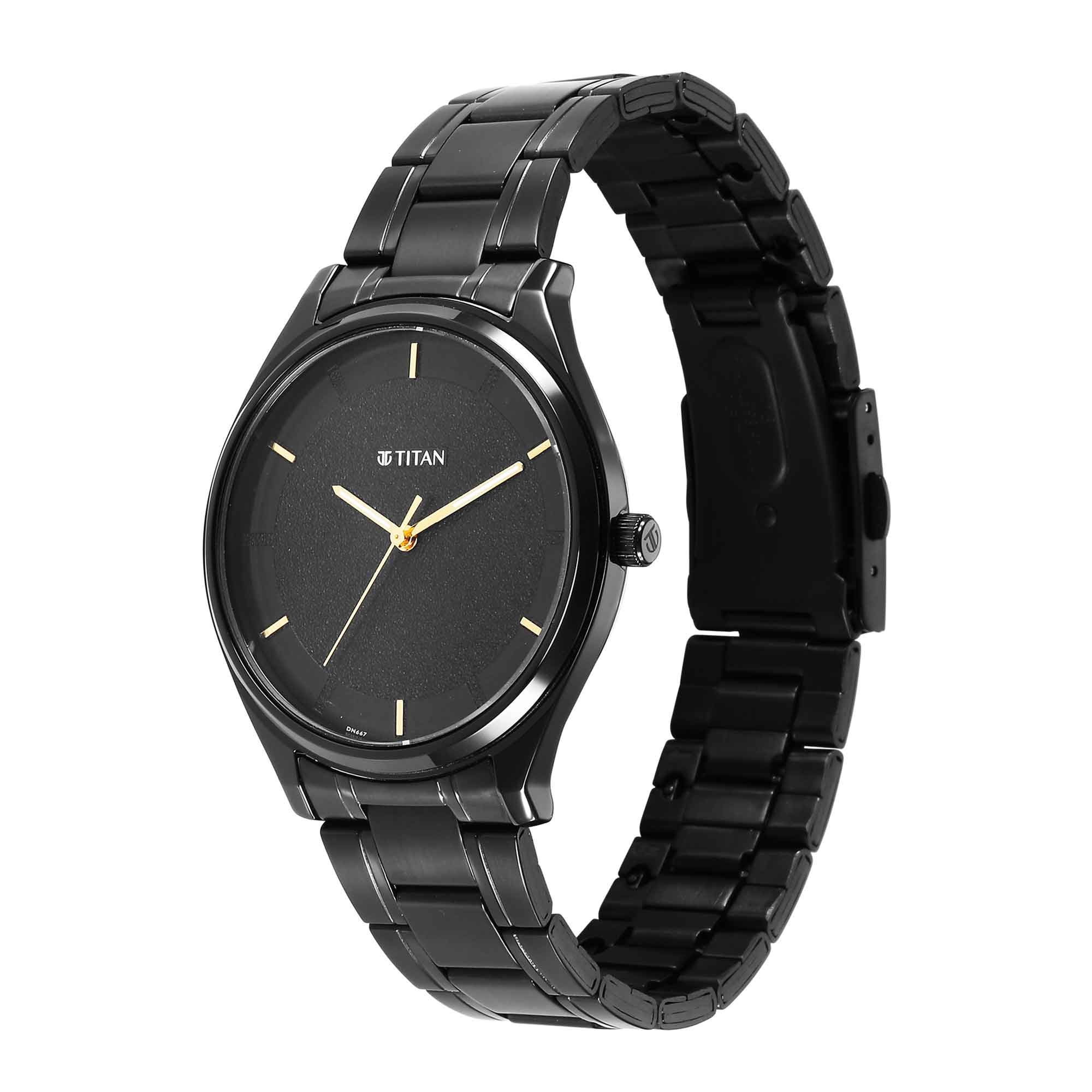 Titan Quartz Analog Silver Dial Watch for Men