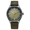 Titan Neo Economy V Green Round Dial Leather Strap Watch For Men