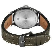 Titan Neo Economy V Green Round Dial Leather Strap Watch For Men