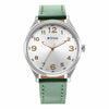 Titan Urban Analog Silver White Dial Leather Strap Watch for Men