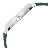 Titan Urban Analog Silver White Dial Leather Strap Watch for Men