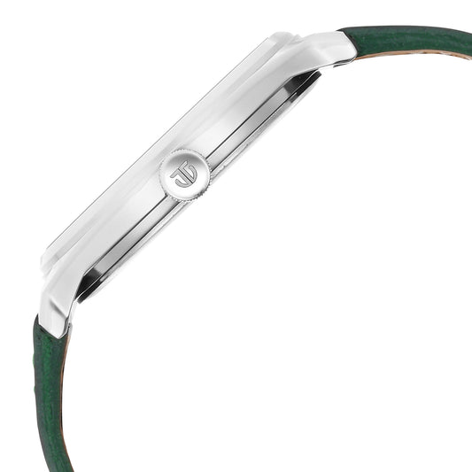 Titan Urban Analog Silver White Dial Leather Strap Watch for Men