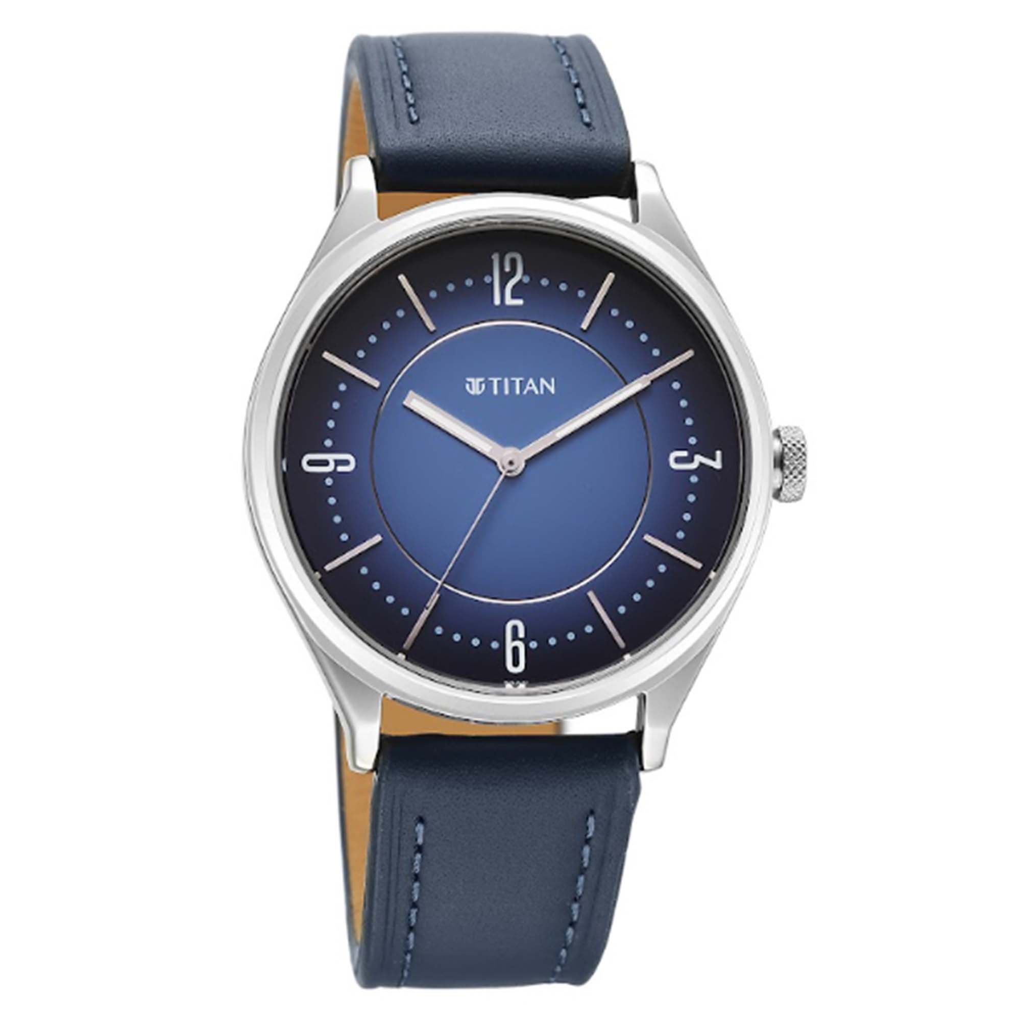 Titan Workwear Blue Dial Leather Strap Analog Watch for Men – Titan ...