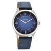 Titan Neo Economy V Blue Round Dial Leather Strap Watch For Men