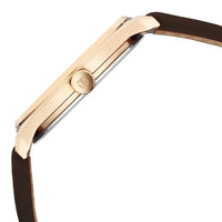 Titan Neo Economy V Brown Round Dial Leather Strap Watch For Men