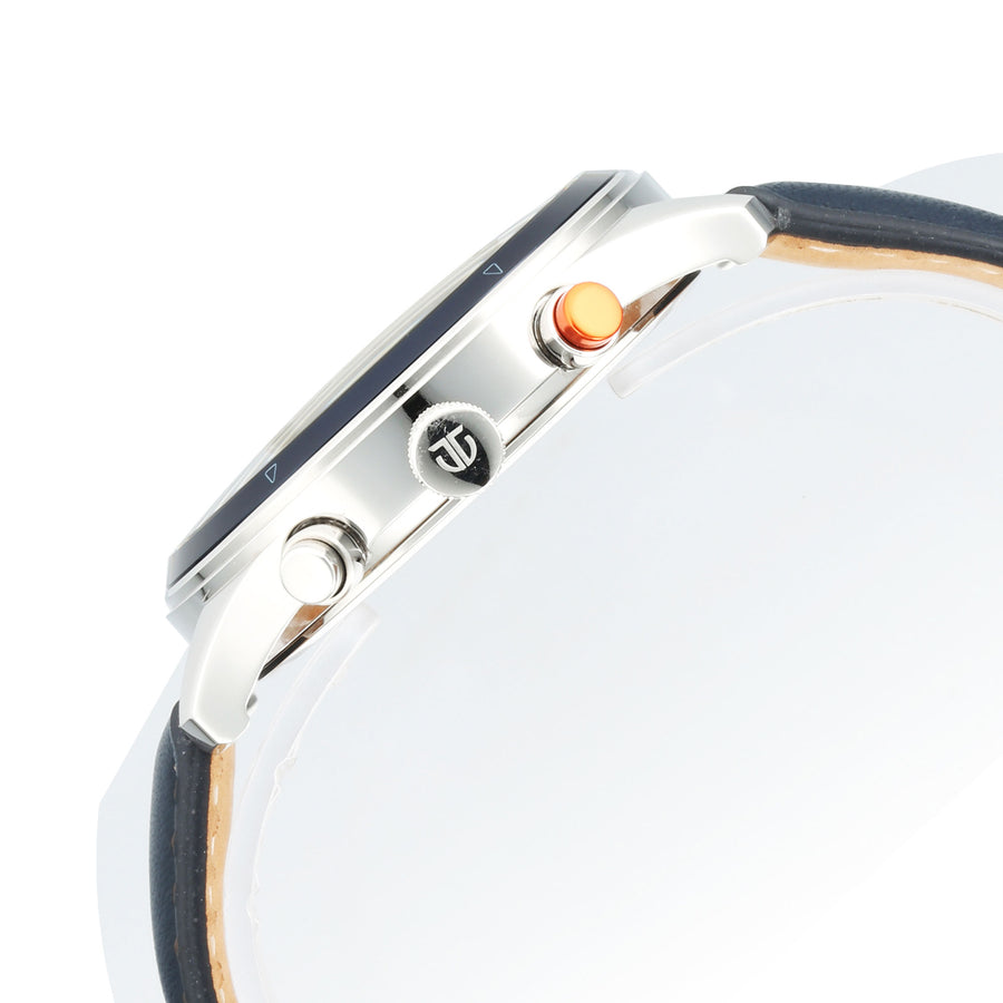 Titan Octane Quartz Multifunction Blue Dial With Blue Leather Strap Watch For Men