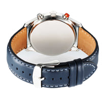 Titan Octane Quartz Multifunction Blue Dial With Blue Leather Strap Watch For Men