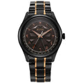 Titan Black Dial Two Toned Stainless Steel Strap Analog Watch for Men