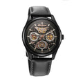 Titan Octane Black Dial Leather Strap Multifunction Watch for Men