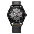 Titan Octane Black Dial Leather Strap Multifunction Watch for Men